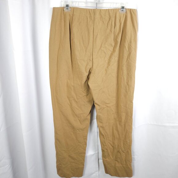 J Jill Womens Medium Beige Pull On Ponte Slim Leg Ankle Cropped Pants - Picture 2 of 7